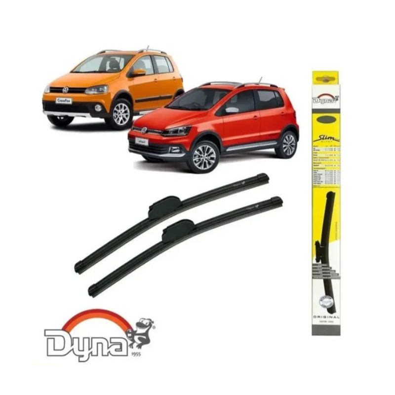 Par de Palheta Dyna SD8 Original 22/15 Polegadas Vw Fox Crossfox Space Fox