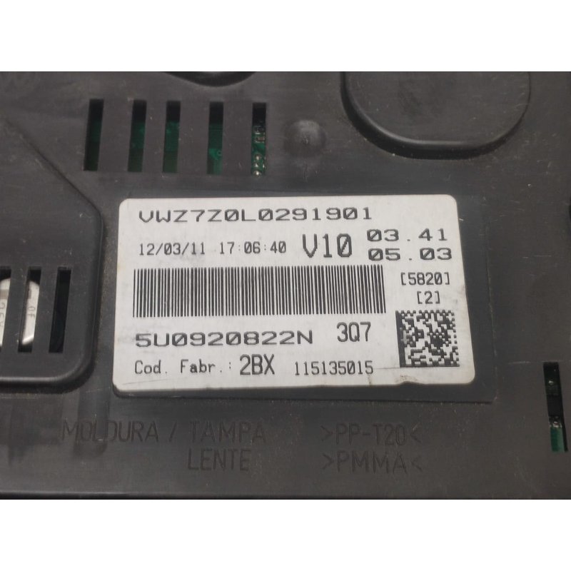 Painel de Instrumento Original VW 5U0920822N3Q Gol Voyage 1