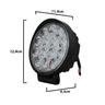 farol de milha Led universal 42w Redondo 0802003 2