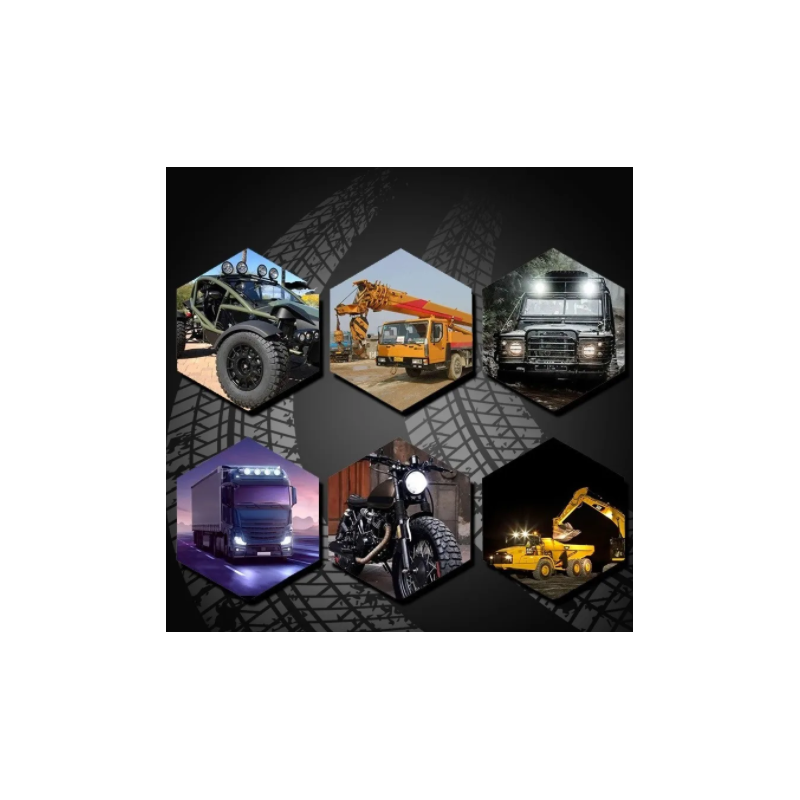 farol de milha 16 leds quadrado 48w universal 6000k 12v 24v 0802007 4