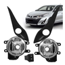 kit farol de milha yaris 2018 2021 bt original e moldura preta 0207018