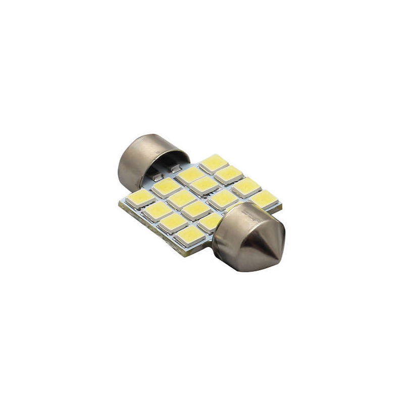 par lampada torpedo ta 1014001 16 leds luz teto placa super branca 31mm tiger auto 2