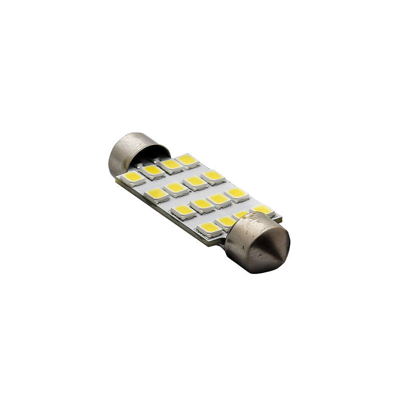 Par Lâmpada Torpedo TG 1014003 16 Leds Luz Teto Placa Super Branca