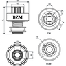 bendix impulsor de partida bzm 1938 fiat 13 dentes 3