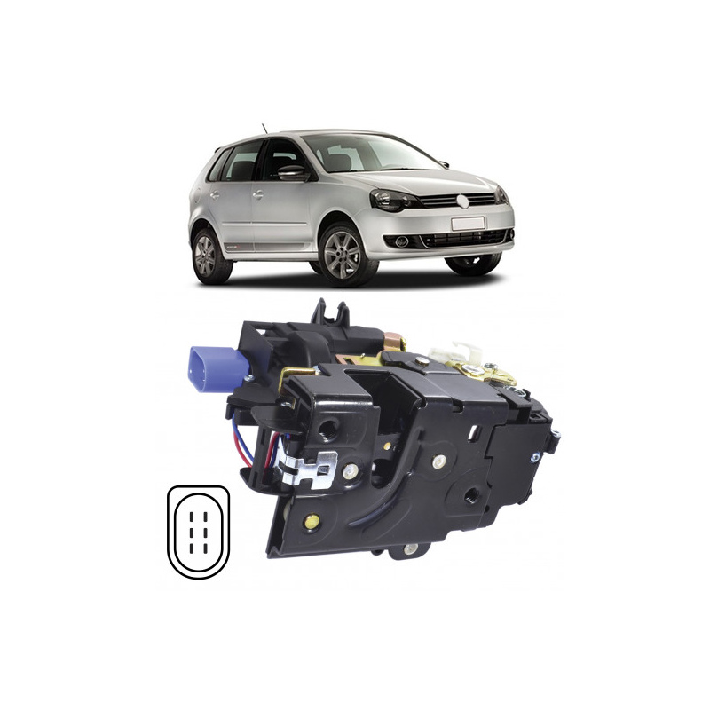 fechadura eletrica da porta volkswagen polo traseira lado direita universal 21196 3