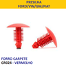 presilha fixar forro carpete ford vw gm fiat auto quality vermelho 2