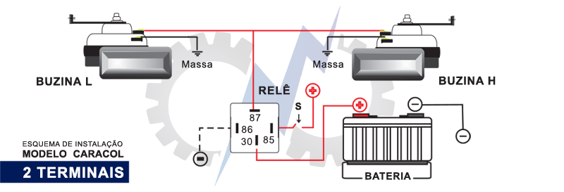 buzina dupla grave agudo 410hz 490hz 12v vw audi b58 2