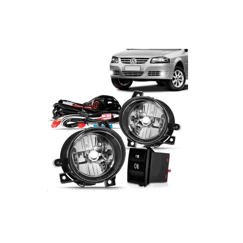 kit farol auxiliar milha gol parati saveiro g4 2006 2009 shocklight sl 260210 1