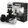 kit conversao led eliptico lampada h4 6500k 12v 5200 lumens projetor canhao eliptico shocklight