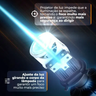 kit conversao led eliptico lampada h4 6500k 12v 5200 lumens projetor canhao eliptico shocklight 7