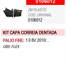 kit capa tampa protetora correia dentada fiat palio fire 0106012 2mplastic 6
