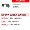 kit capa tampa protetora correia dentada idea doblo punto 0106017 2mplastic