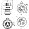bendix impulsor de partida bzm 1968 fiat argo cronos uno 3