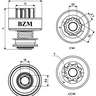 bendix impulsor de partida bzm 1942 ford mercedes benz sprinter 3