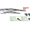 par de palheta dianteira bosch eco b315 15 22 polegadas crossfox fox spacefox