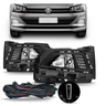 kit farol de milha auxiliar polo virtus com drl bt mod original tiger 0201039 6