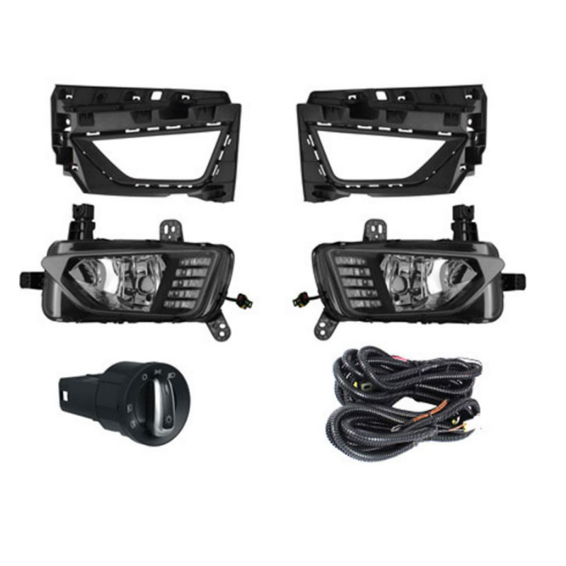 kit farol de milha auxiliar polo virtus com drl bt mod original tiger 0201039 9