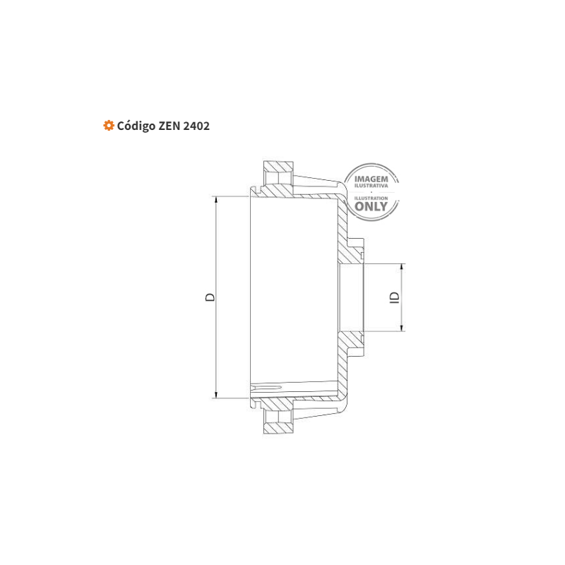 Mancal Traseiro Motor Partida Agrale Massey Ferguson ZEN 2402